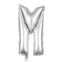 Foil balloon helium balloon silver Letter M