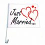 Car flag just married 1