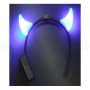 Hair Circle Luminous horns small blue