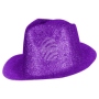 Trilby Hut glitzernd lila