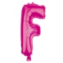 Folienballon Helium Ballon pink Buchstabe F