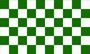 Flag Checkered green white