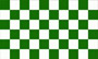 Flag Checkered green white