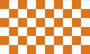 Flag Checkered orange whit