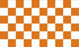 Flag Checkered orange whit