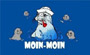 Flag Moin Moin two seal with pipe