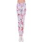 Leggins con motivos para mujer Caramelo con cara