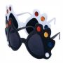 Brille Partybrille Funbrille Disco schwarz weiss