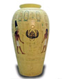 Vase Egyptian yellow 63 cm