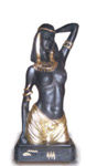 Egipska kobieta tulowia czarno zlota 45 cm