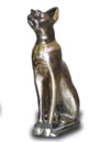 Egyptian Cat bronze gold 37 cm