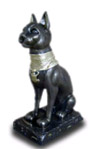 gyptische Katze bronze gold 40 cm