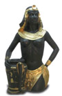 Egyptian bust with vase 81 cm