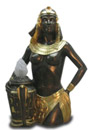 Egipskie popiersie z lampa 81 cm