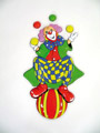 Wandbild jonglierender Clown