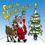 Fahne Frhliche Weihnachten Rentier 4