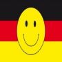 Fahne Deutschland mit Smiley