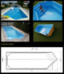 Schwimmbecken GFK Modell Esperanza 10,00x3,50x1,55m