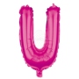 Folienballon Helium Ballon pink Buchstabe U