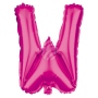 Folienballon Helium Ballon pink Buchstabe W