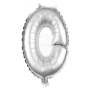Folienballon Helium Ballon silber Buchstabe O
