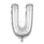 Folienballon Helium Ballon silber Buchstabe U