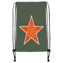 Gym bag Gymsac Design olive Star orange/white