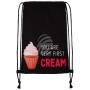 Gym bag You are very first Creams black/white/red