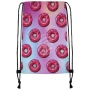 Turnbeutel Gymsac Design Donuts rosa/hellblau/rosa