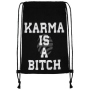 Gym bag Gymsac Design Karma is a bitch black/white