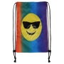 Turnbeutel Gymsac Design Emoticon cool multicolor