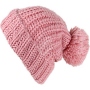 Knitted cap Long Beanie Slouch with bobble rose
