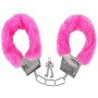 Handschellen mit Plsch Hot pink