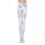 Leggins con motivos para mujer Cactus color blanco