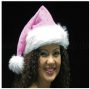 Santa Claus cap Velvet rosa