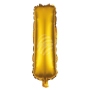 Foil balloon helium balloon gold Letter I