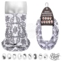 Multifunctional cloth 9 in 1 Multi-purpose scarf Paisley MF-170