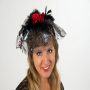Headband with veil cobwebs