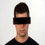 Brille mit Zensur Balken