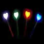 Leuchtstbe Metallfeder mit LED Herz farblich sortiert