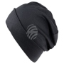 Knitted cap Long Beanie Slouch uni colors dark gray