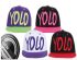 Embroidered YOLO Snapback Caps