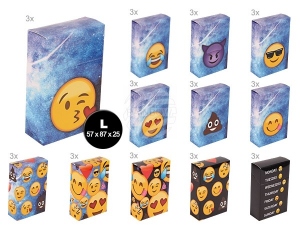 Cajas de cigarrillos de cartn Tamao L Emoticon Emoji