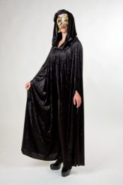 Hooded Cloak Venezia black