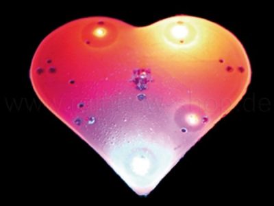 Blinky Magnet Anstecker Herz, Magnet Blinkies, LED Blink und  Leuchtartikel