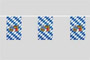 Flag chain Bavaria with crest