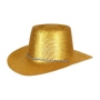 Cowboyhut glitzernd gold