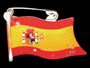 Flashing magnet flag Spain