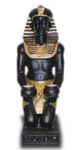 Pharaoh with candle holderblack gold 56 cm