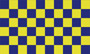 Flag Checkered  blue yellow